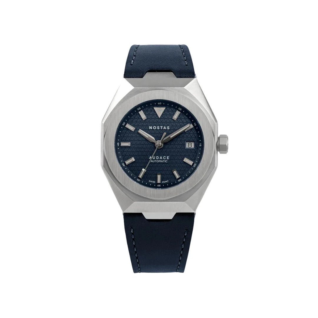 NOSTAS SPORTS AUDACE BLUE BLUE LEATHER 39MM - WATCHH