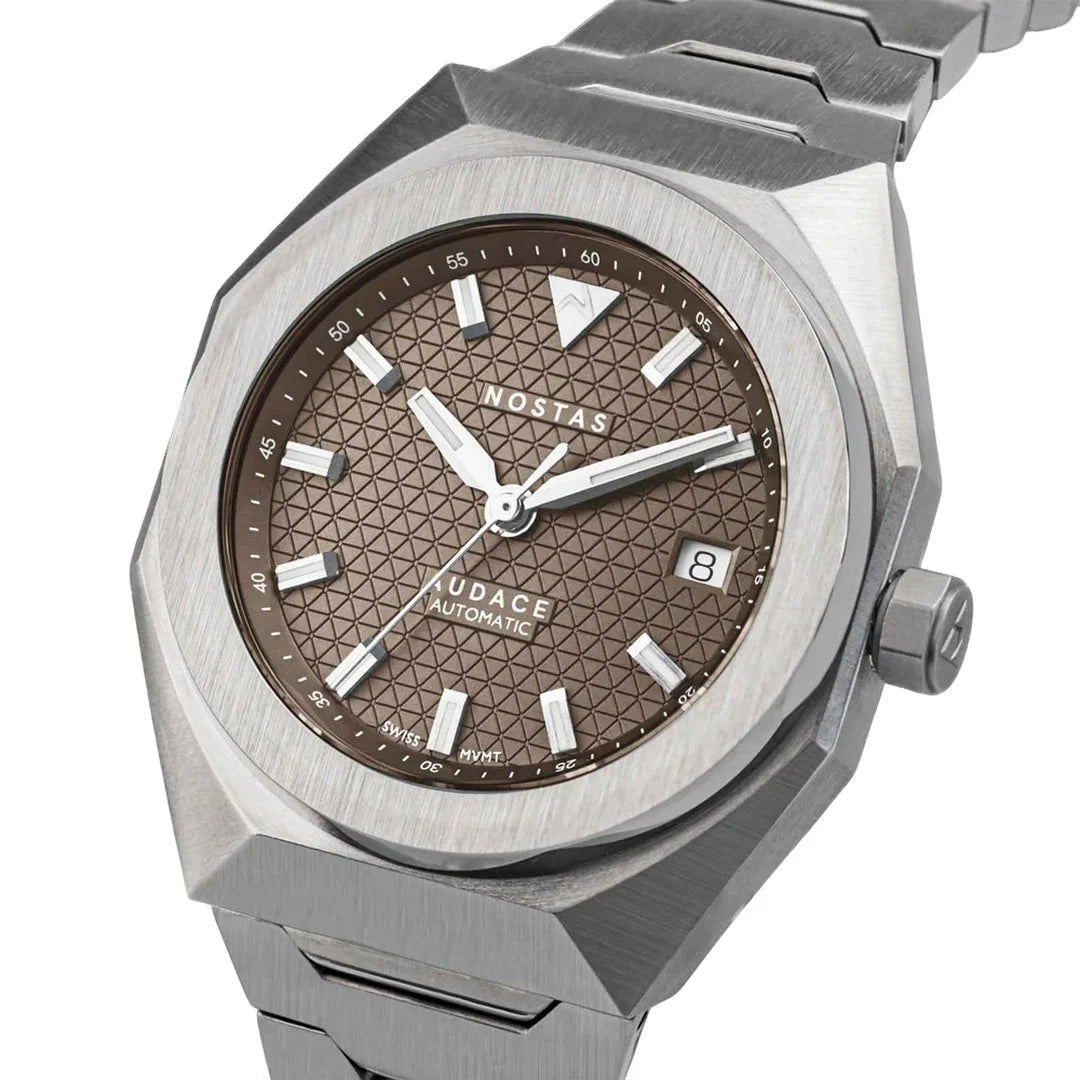 NOSTAS SPORTS AUDACE BROWN BRACELET 39MM - WATCHH