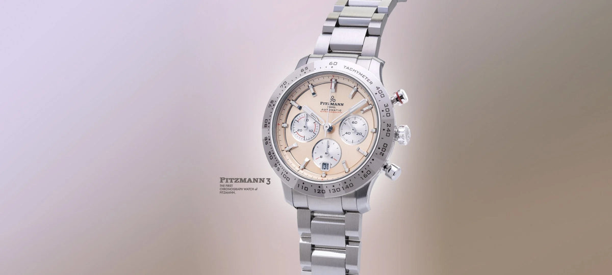 PITZMANN III CHRONOGRAPH SPORTS SALMON - WATCHH