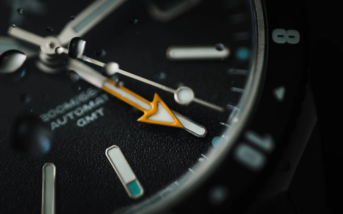 RZE GMT ASCENTUS TITANIUM CARBON BLACK WITH DATE 40MM - WATCHH