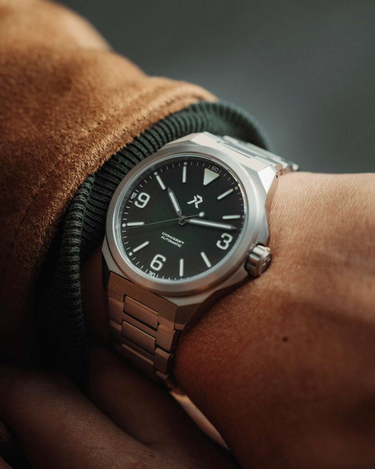 RZE LAND RESOLUTE TITANIUM FOREST GREEN 40MM - WATCHH