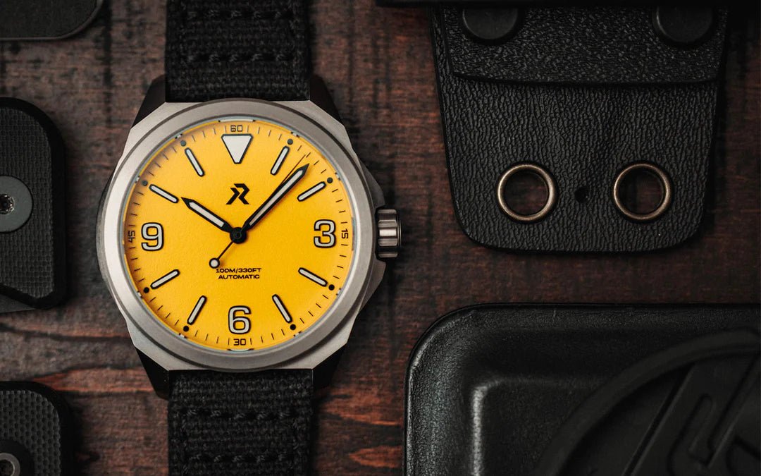 RZE LAND RESOLUTE TITANIUM MEDALLION YELLOW 40MM - WATCHH