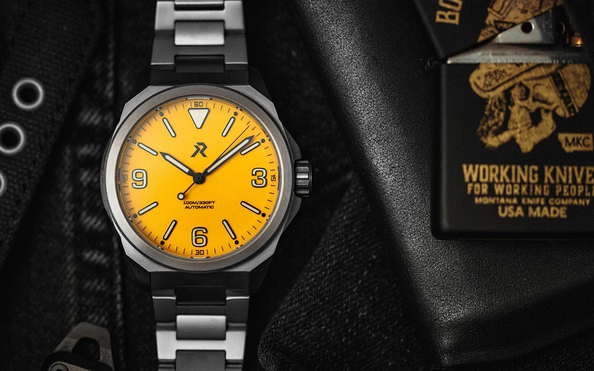 RZE LAND RESOLUTE TITANIUM MEDALLION YELLOW 40MM - WATCHH