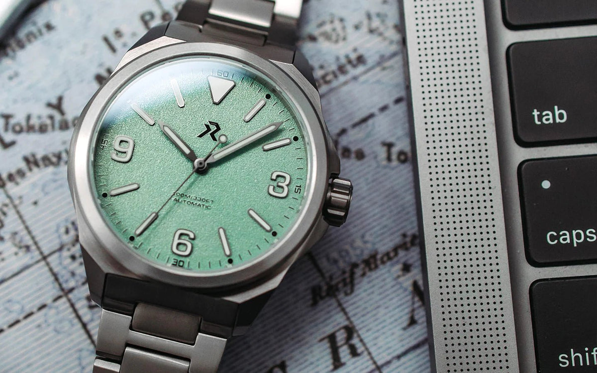RZE LAND RESOLUTE TITANIUM MINT GREEN 40MM - WATCHH