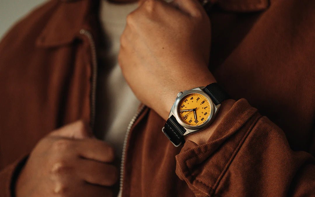 RZE LAND VALOUR TITANIUM ARROWLEAF YELLOW 38MM - WATCHH