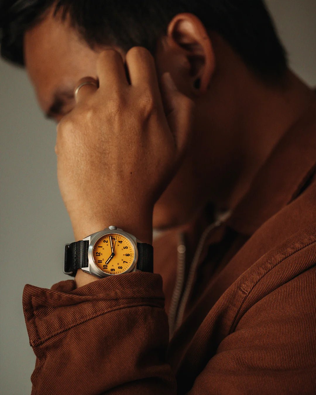 RZE LAND VALOUR TITANIUM ARROWLEAF YELLOW 38MM - WATCHH