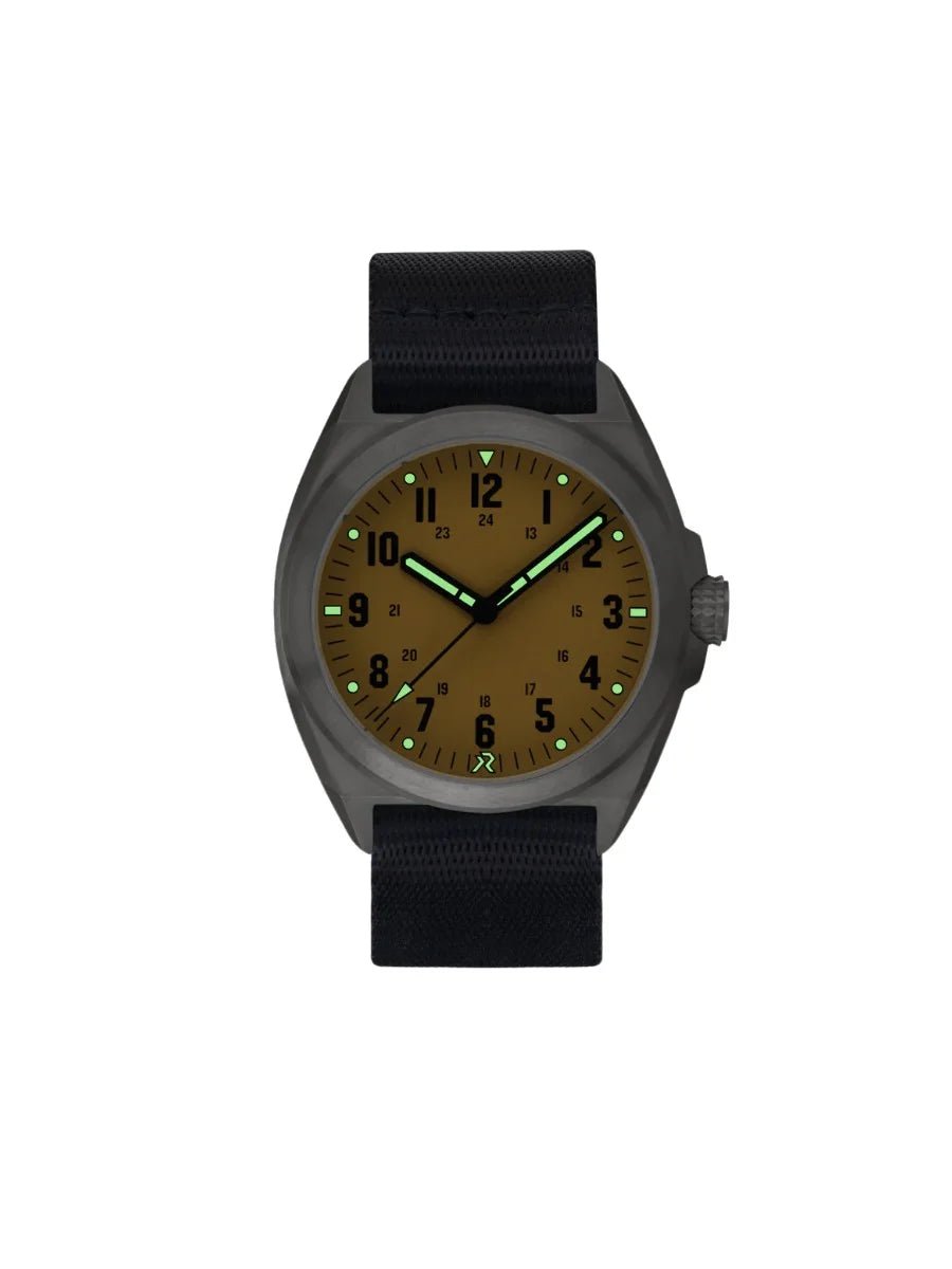 RZE LAND VALOUR TITANIUM ARROWLEAF YELLOW 38MM - WATCHH