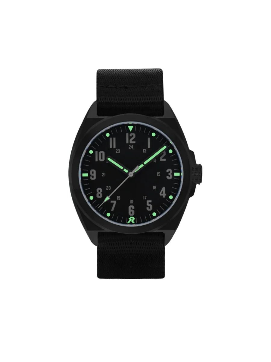 RZE LAND VALOUR TITANIUM OBSIDIAN BLACK 38MM - WATCHH