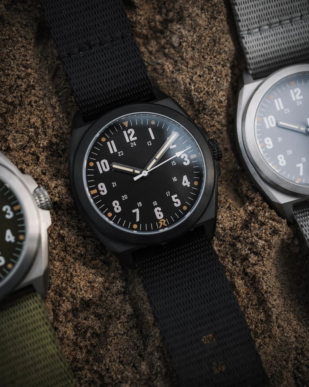RZE LAND VALOUR TITANIUM OBSIDIAN BLACK 38MM - WATCHH