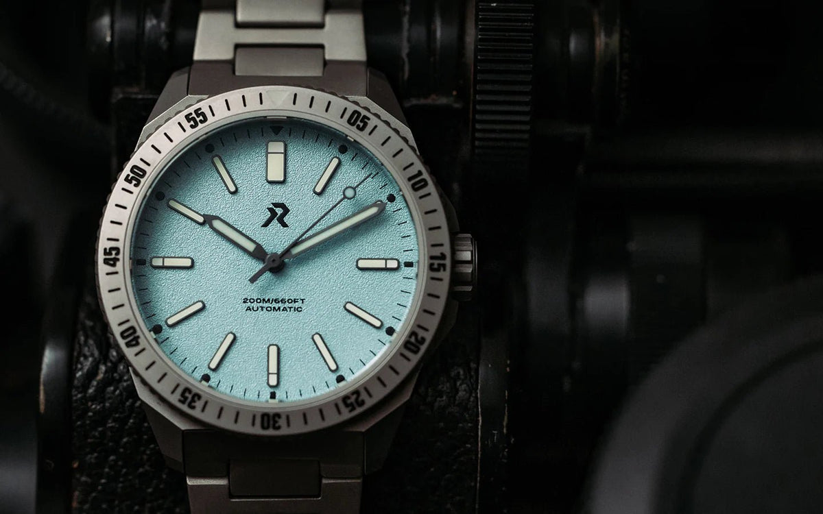 RZE SEA ENDEAVOUR TITANIUM AZURE BLUE 41MM - WATCHH