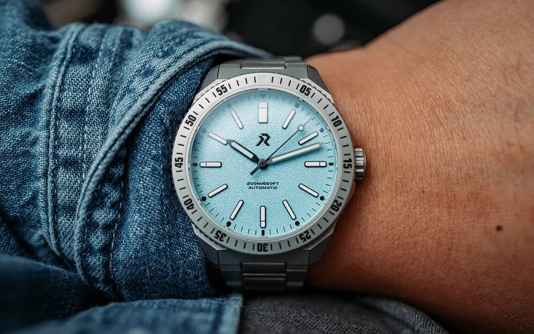 RZE SEA ENDEAVOUR TITANIUM AZURE BLUE 41MM - WATCHH