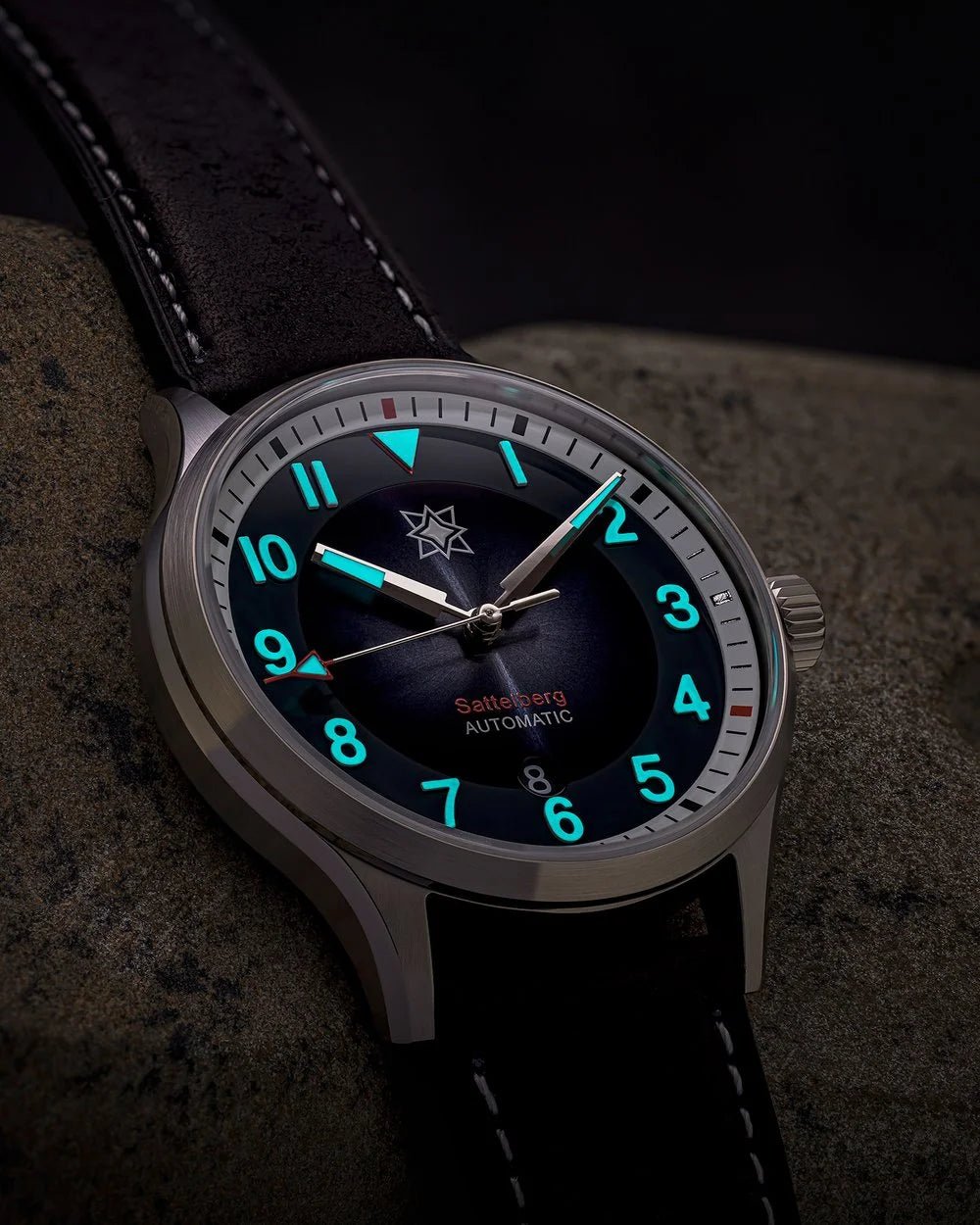 SECOND HOUR LAND THE SATTELBERG DATE BLUE BRACELET - WATCHH
