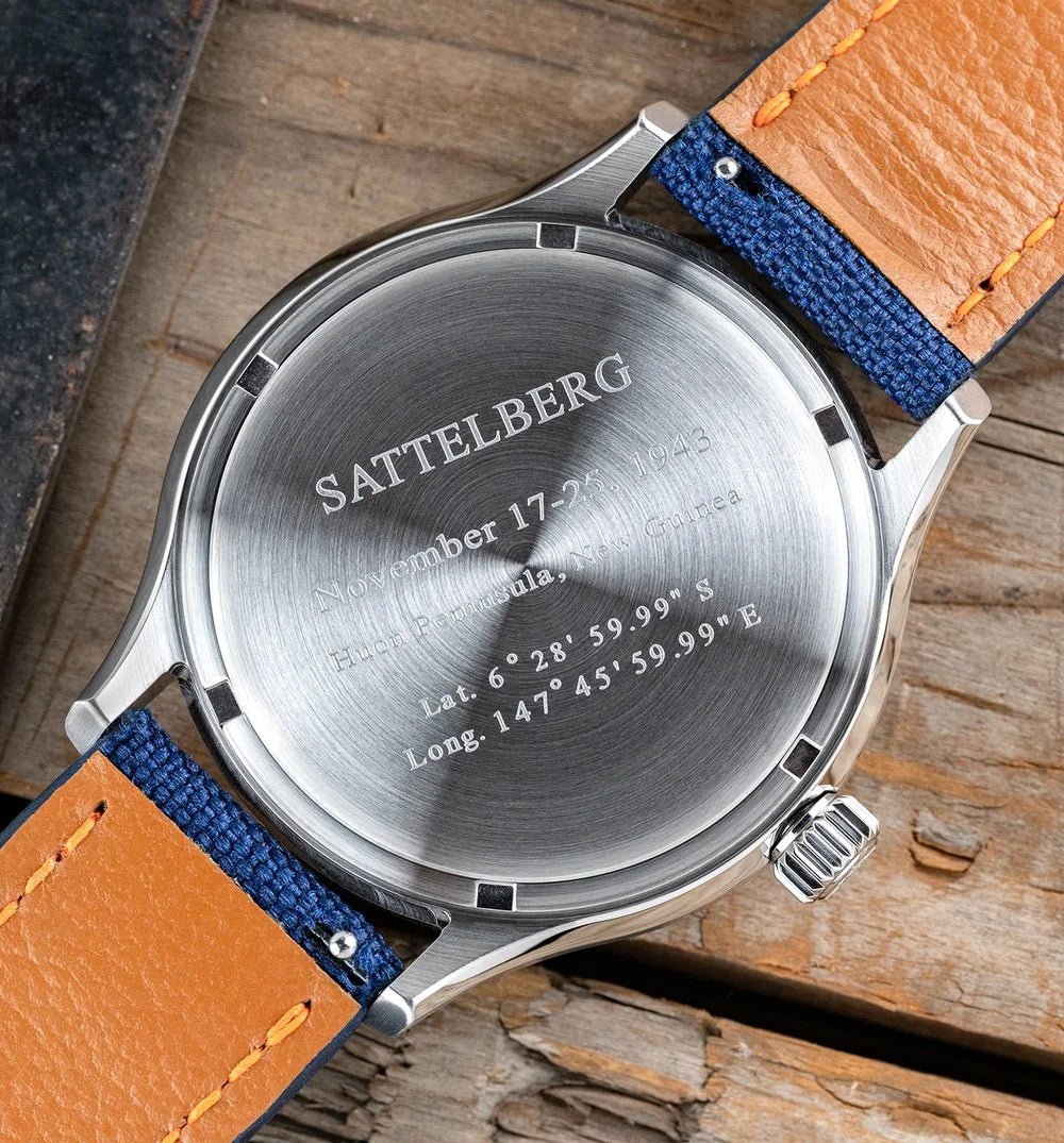 SECOND HOUR LAND THE SATTELBERG DATE BLUE BRACELET - WATCHH