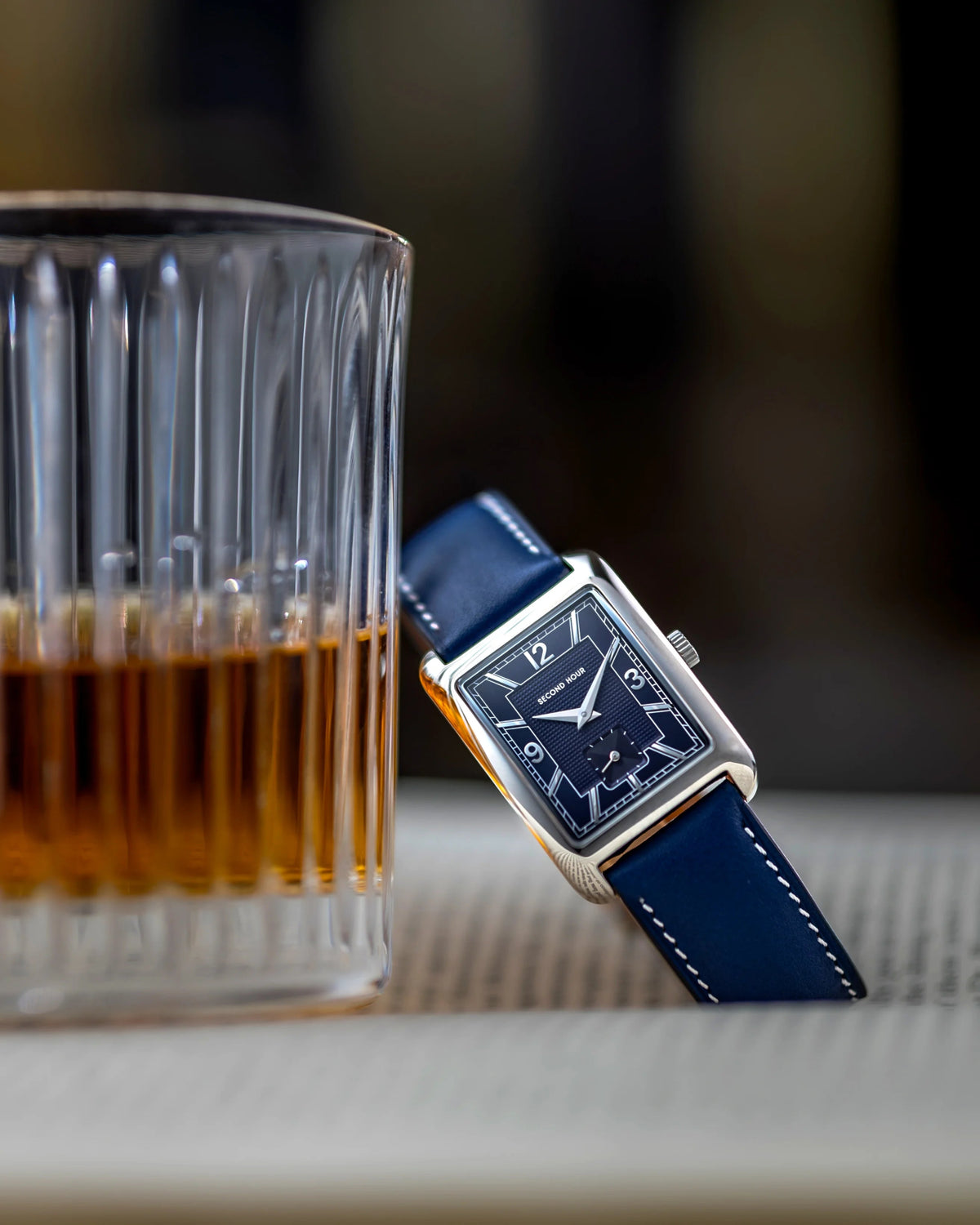 SECOND HOUR MEMOIR GENTLEMAN'S DRESS BLUE - WATCHH