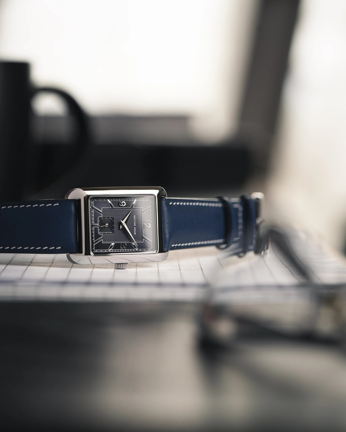 SECOND HOUR MEMOIR GENTLEMAN'S DRESS BLUE - WATCHH