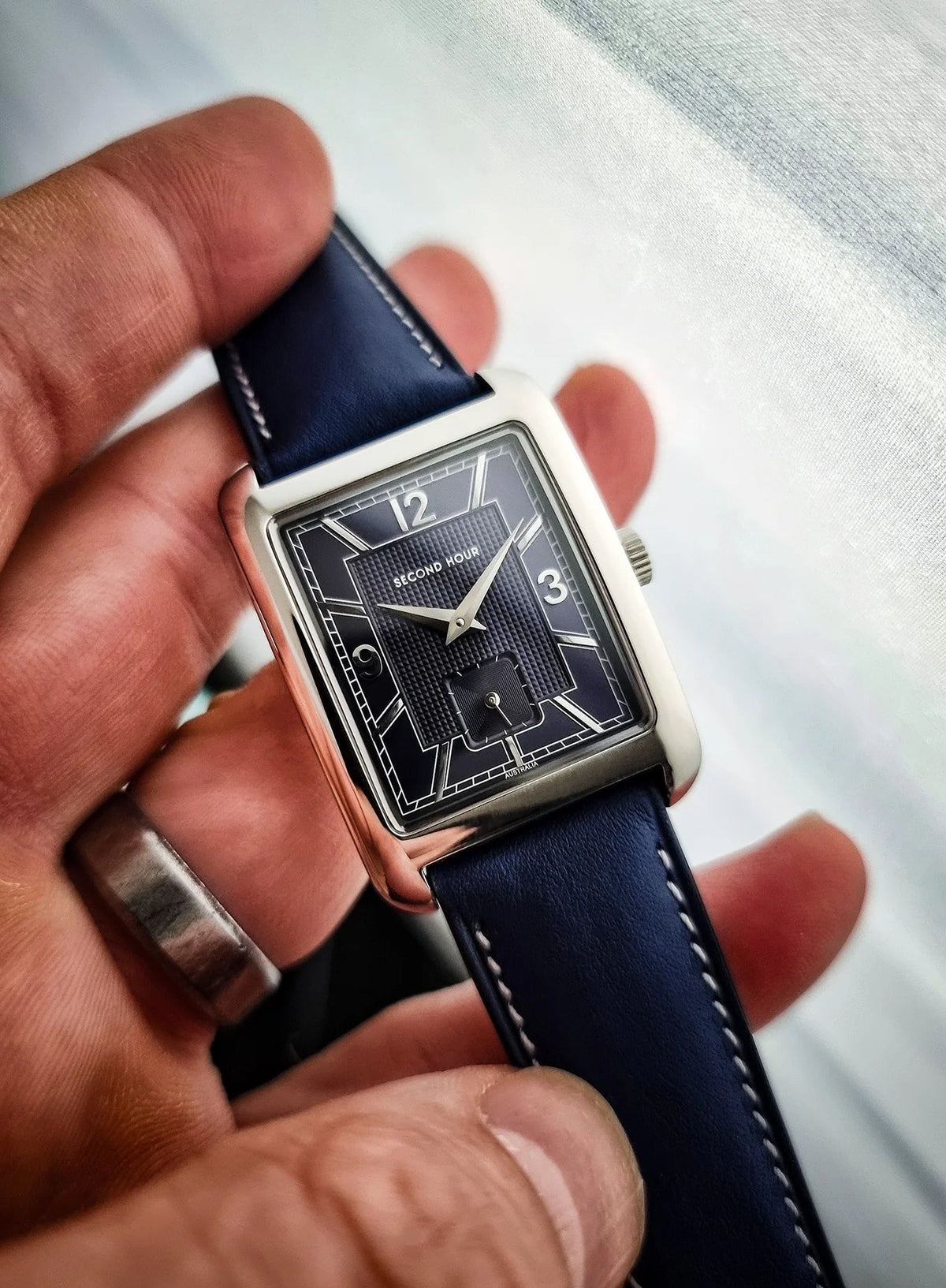 SECOND HOUR MEMOIR GENTLEMAN'S DRESS BLUE - WATCHH