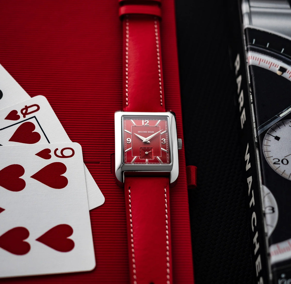 SECOND HOUR MEMOIR GENTLEMAN'S DRESS RED - WATCHH