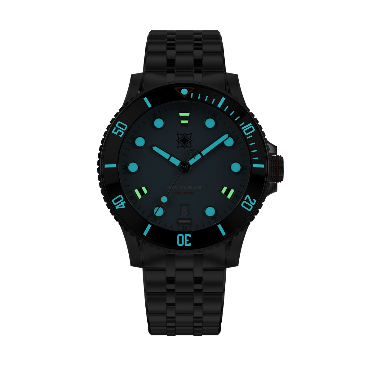 SECOND HOUR SEA GIN CLEAR II DATE ARCTIC WHITE - WATCHH