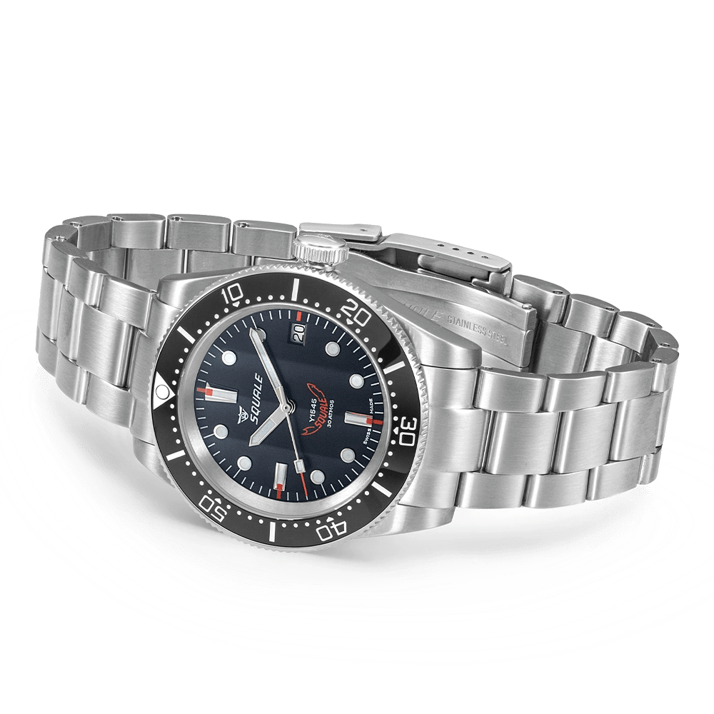 SQUALE 1545 BLACK BRACELET DATE - WATCHH