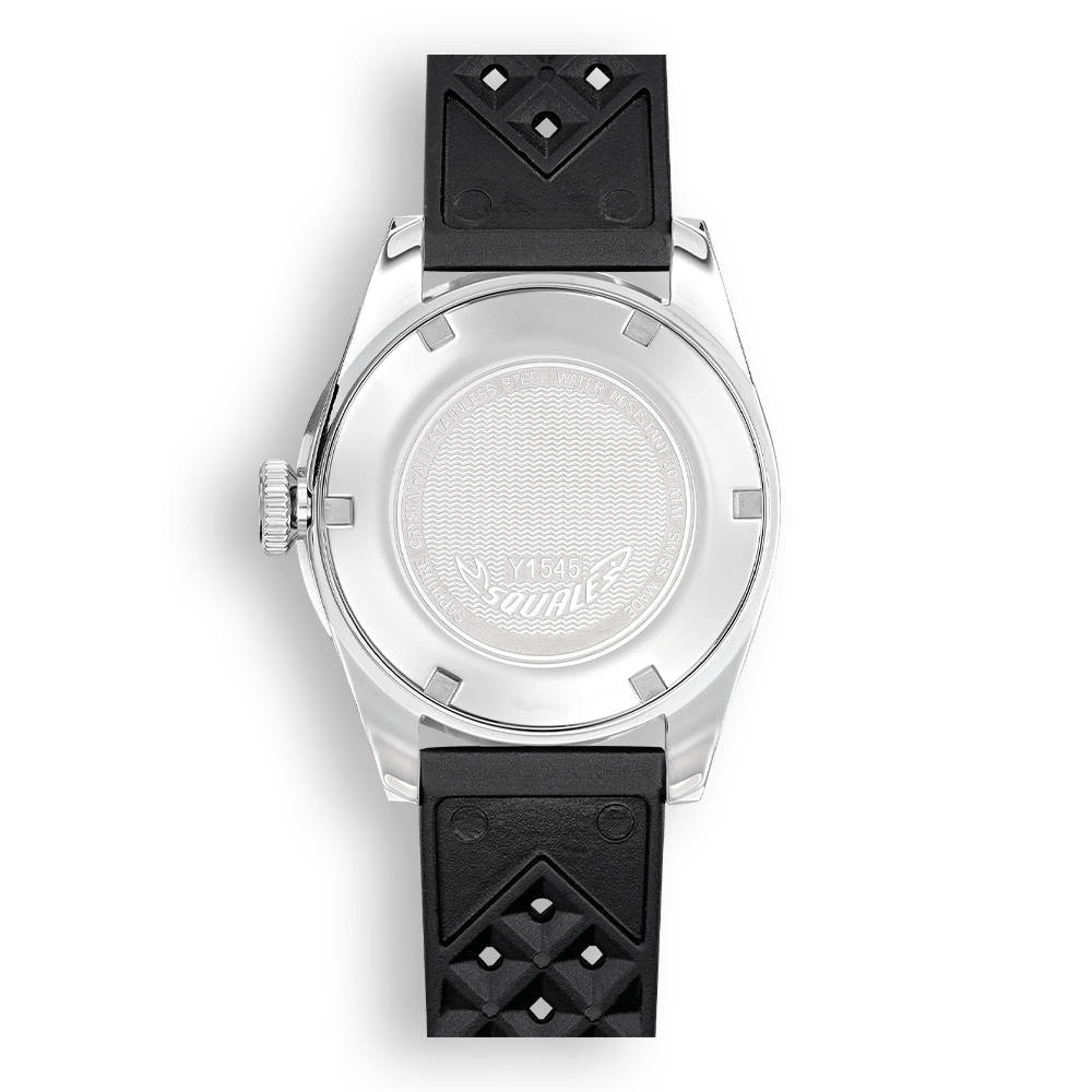 SQUALE 1545 BLACK RUBBER DATE - WATCHH