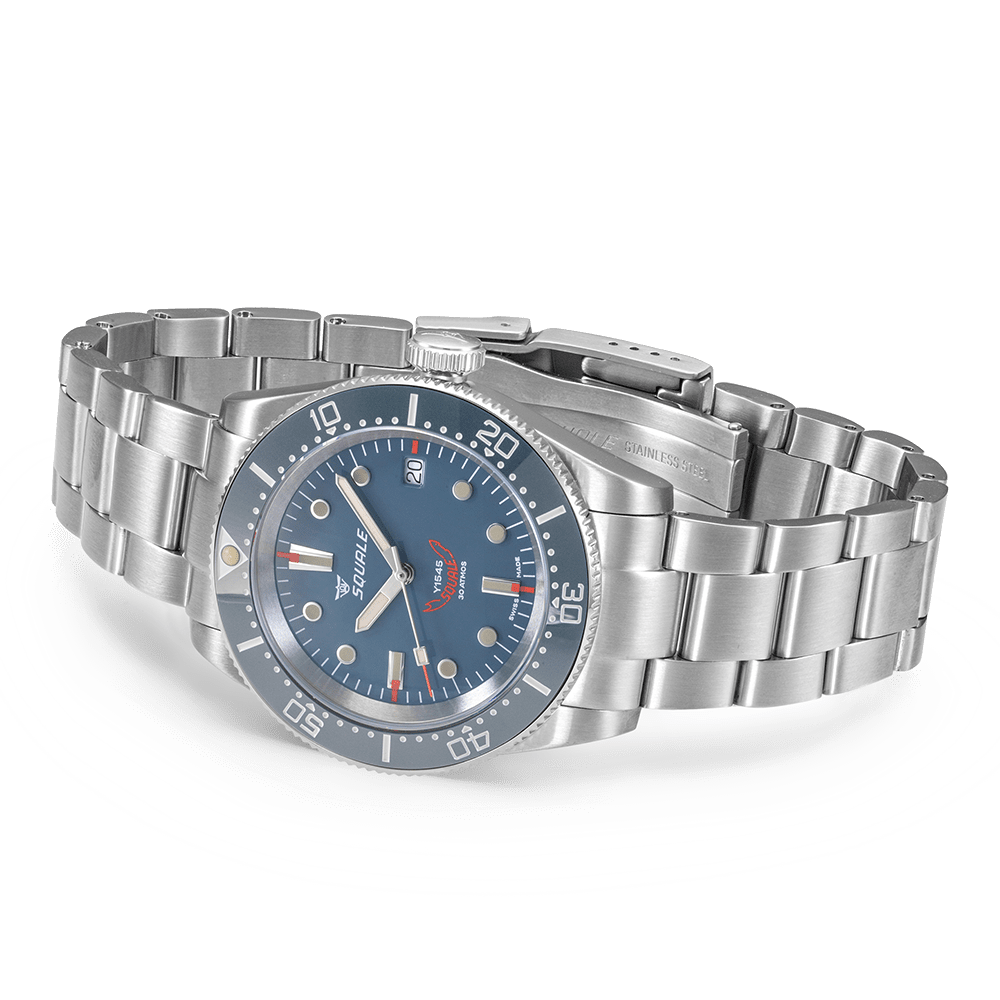 SQUALE 1545 GREY BRACELET DATE - WATCHH