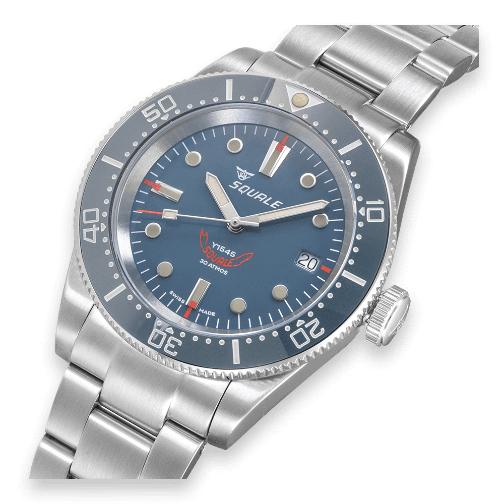 SQUALE 1545 GREY BRACELET DATE - WATCHH