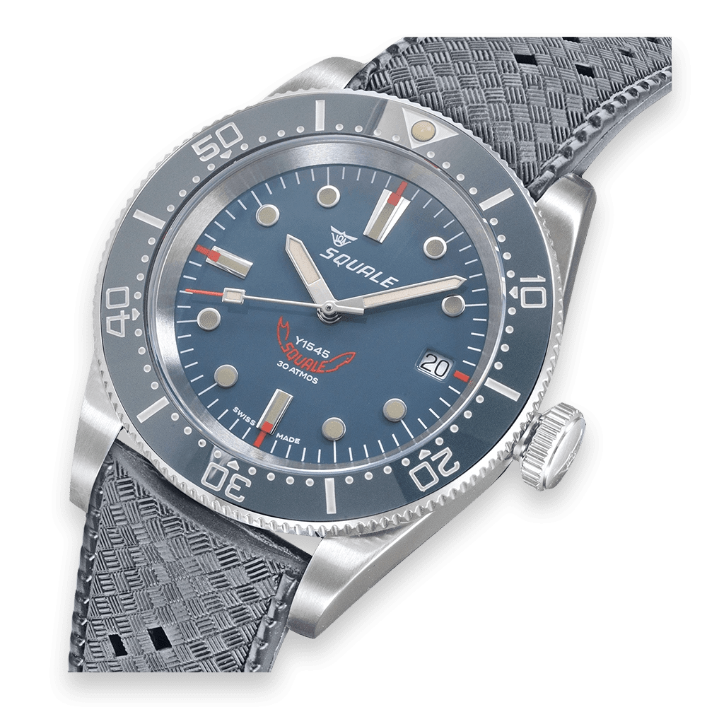 SQUALE 1545 GREY RUBBER DATE - WATCHH