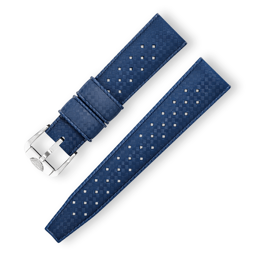 SQUALE HOMAGE TROPIC RUBBER BLUE STRAP 20MM