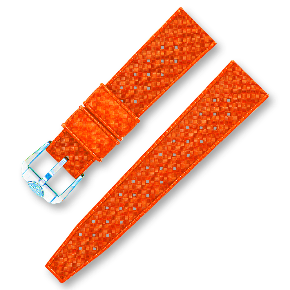 SQUALE HOMAGE TROPIC RUBBER ORANGE STRAP 20MM - WATCHH