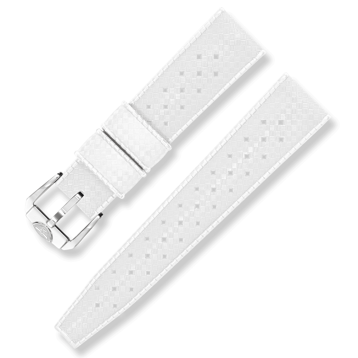 SQUALE HOMAGE TROPIC RUBBER WHITE STRAP 20MM