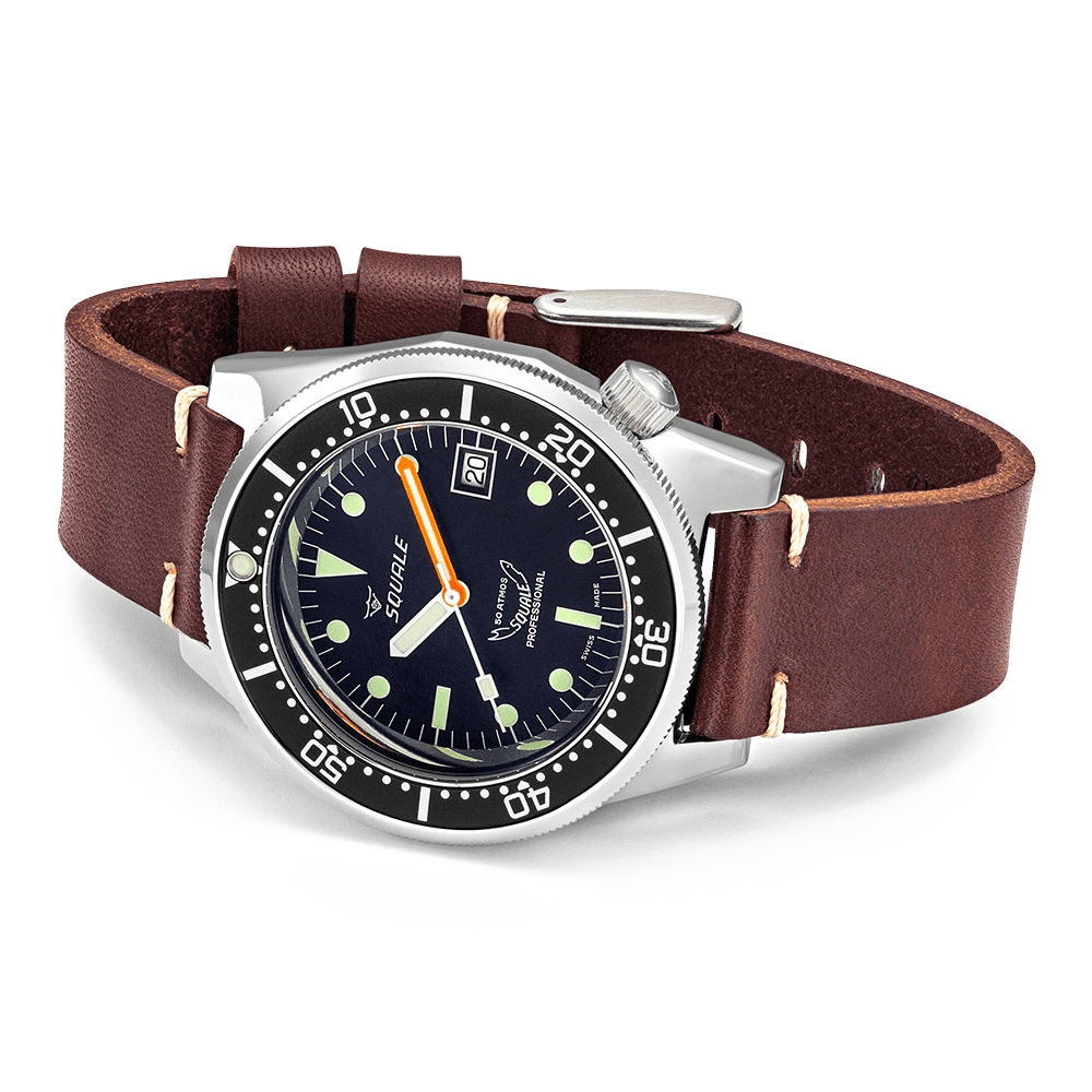 SQUALE SEA 1521 CLASSIC LEATHER DATE - WATCHH