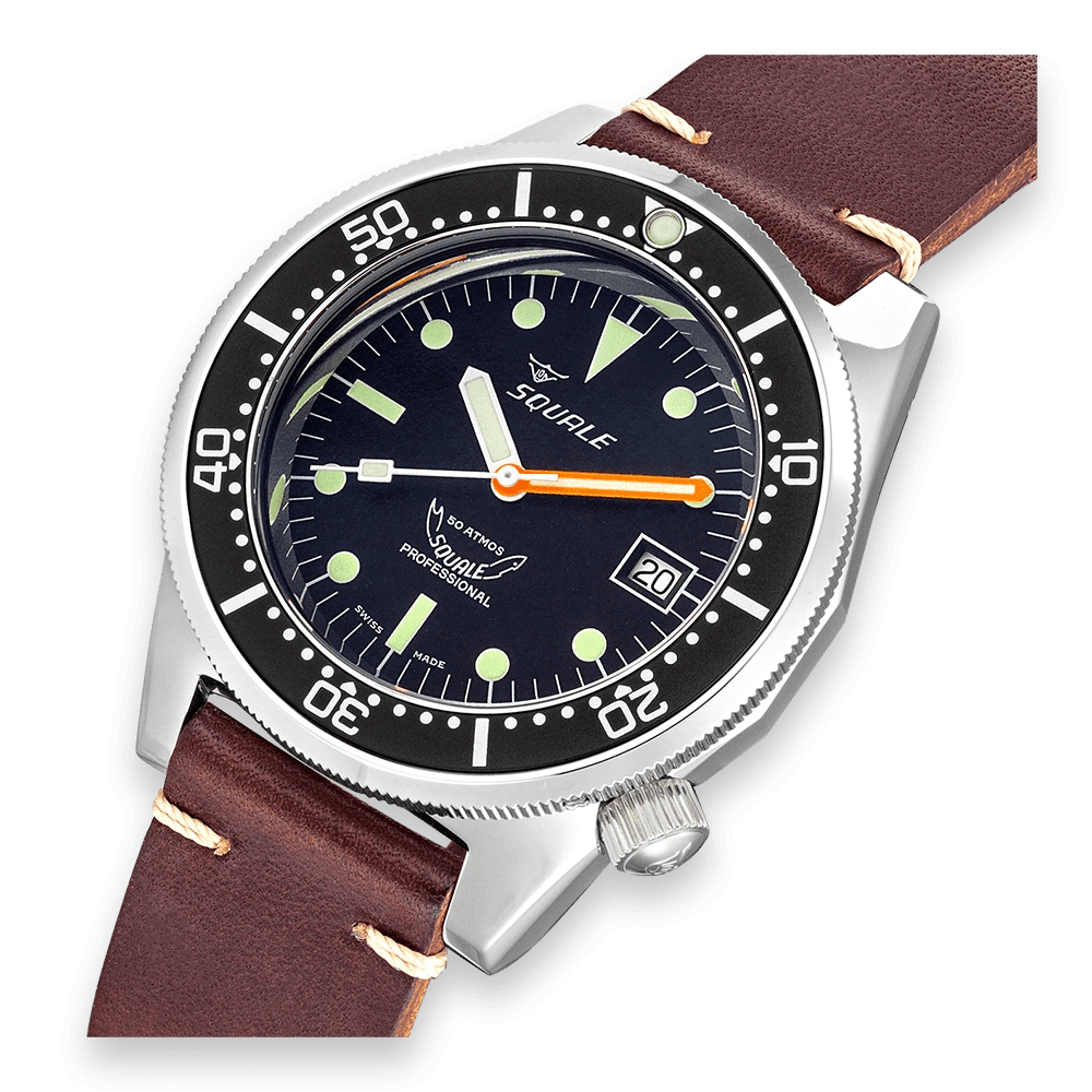 SQUALE SEA 1521 CLASSIC LEATHER DATE - WATCHH