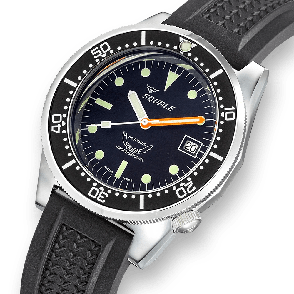 SQUALE SEA 1521 CLASSIC RUBBER DATE - WATCHH