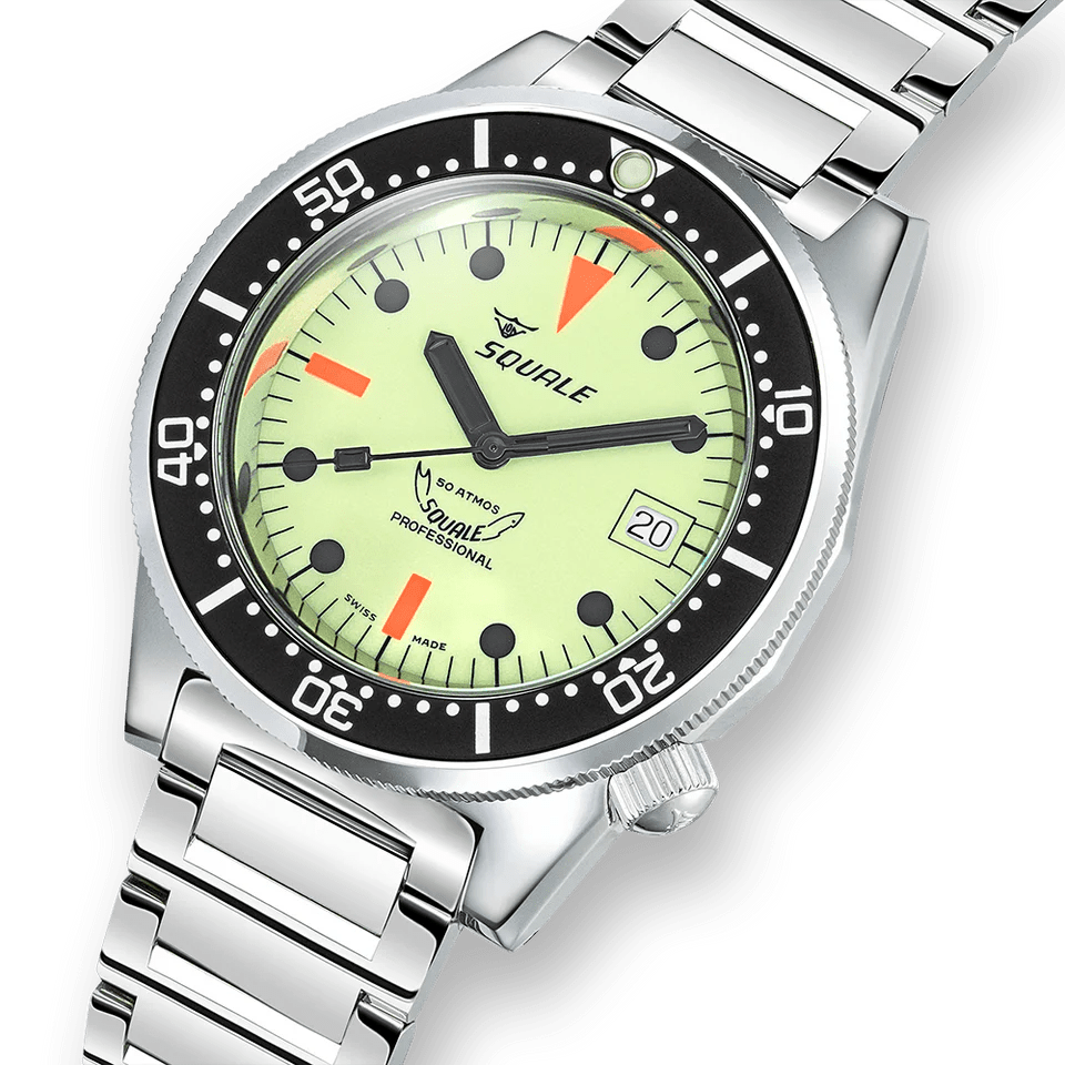 SQUALE SEA 1521 FULL LUMINOUS BRACELET DATE - WATCHH