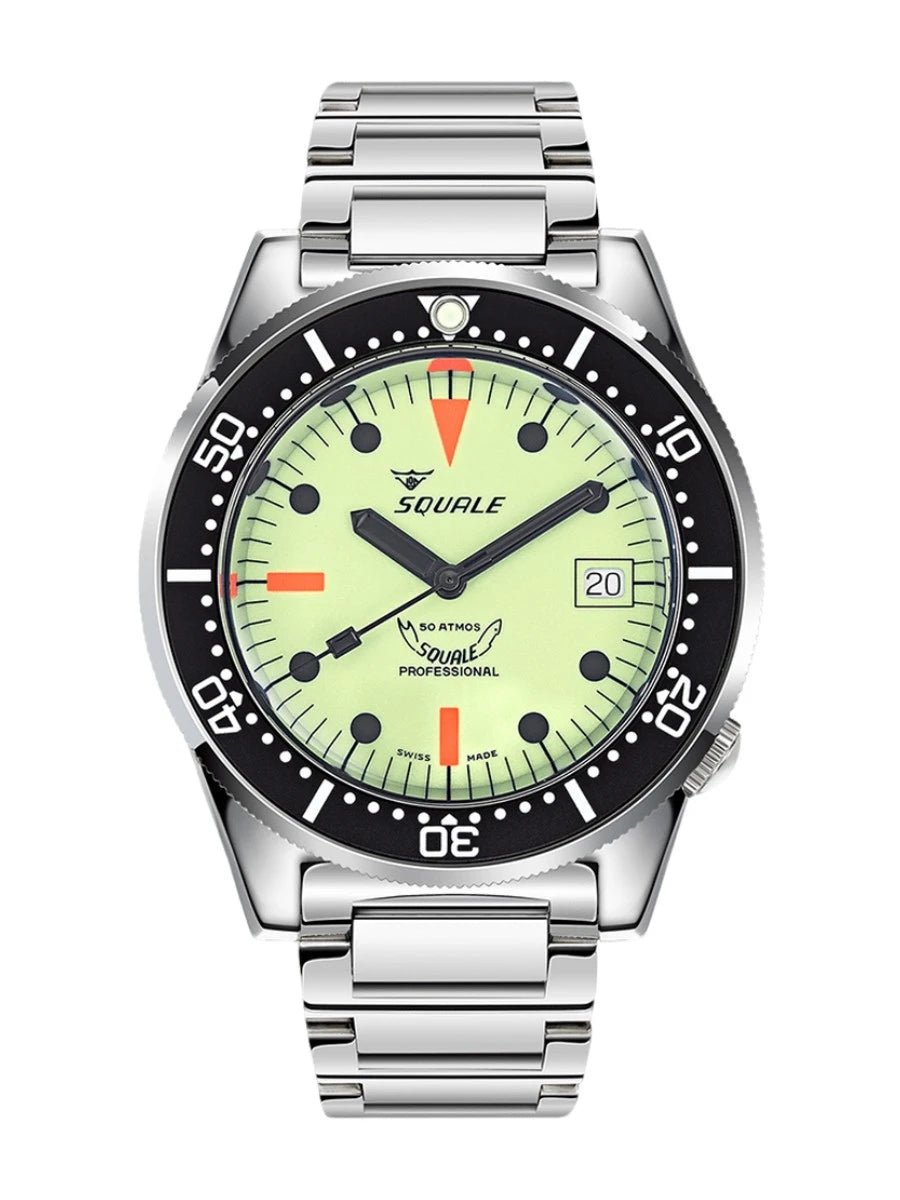 SQUALE SEA 1521 FULL LUMINOUS BRACELET DATE - WATCHH