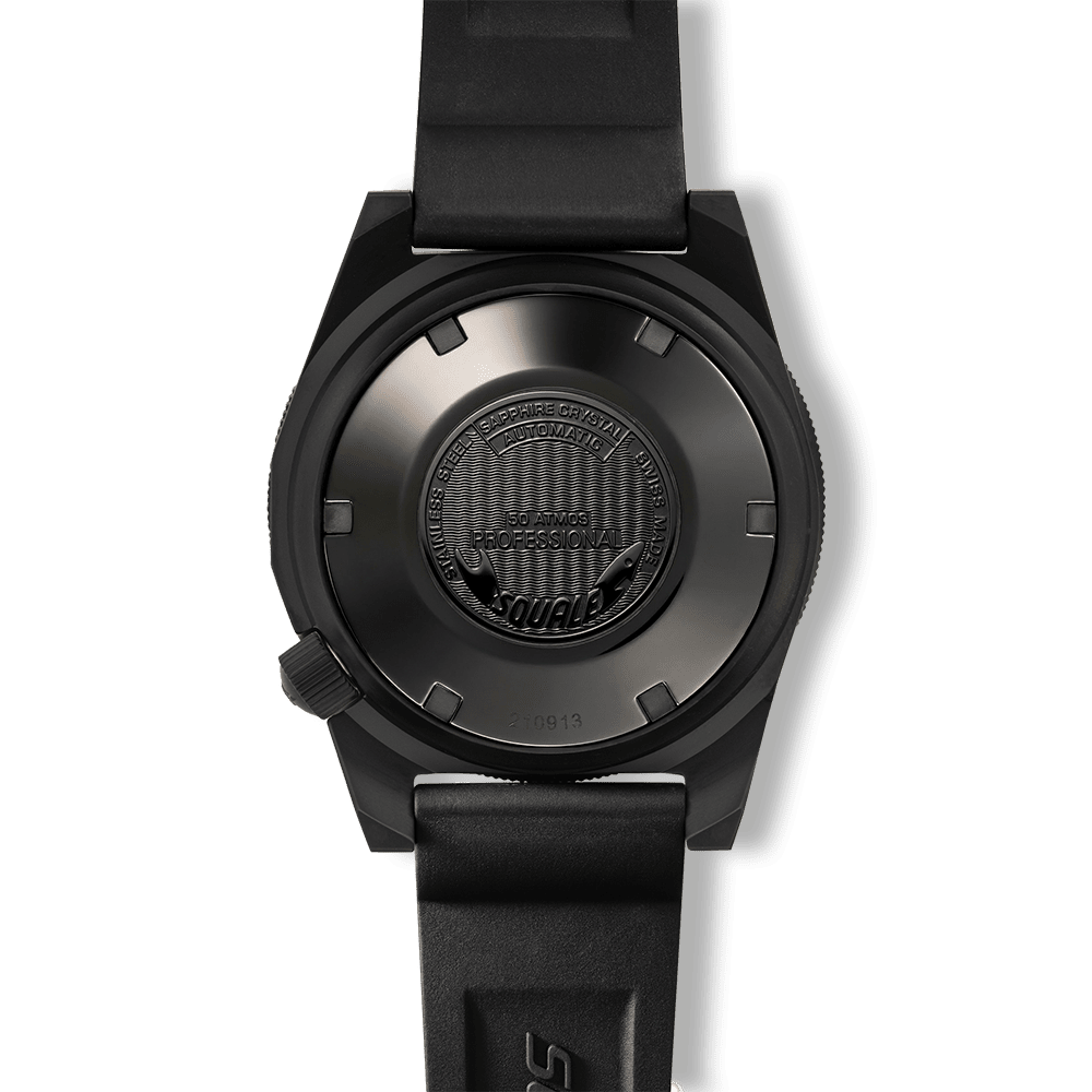 SQUALE SEA 1521 FULL LUMINOUS ORANGE MILITAIRE RUBBER watch