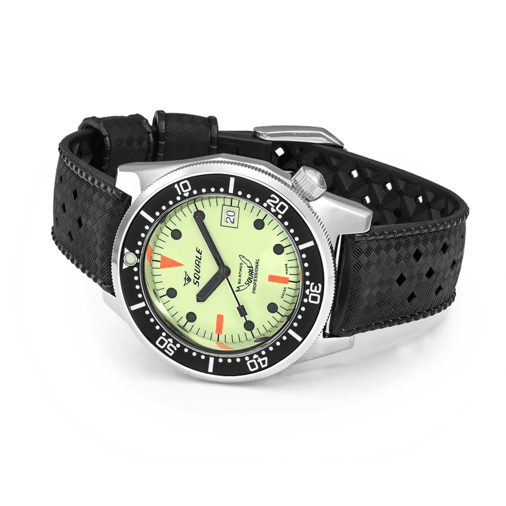 SQUALE SEA 1521 FULL LUMINOUS RUBBER DATE - WATCHH