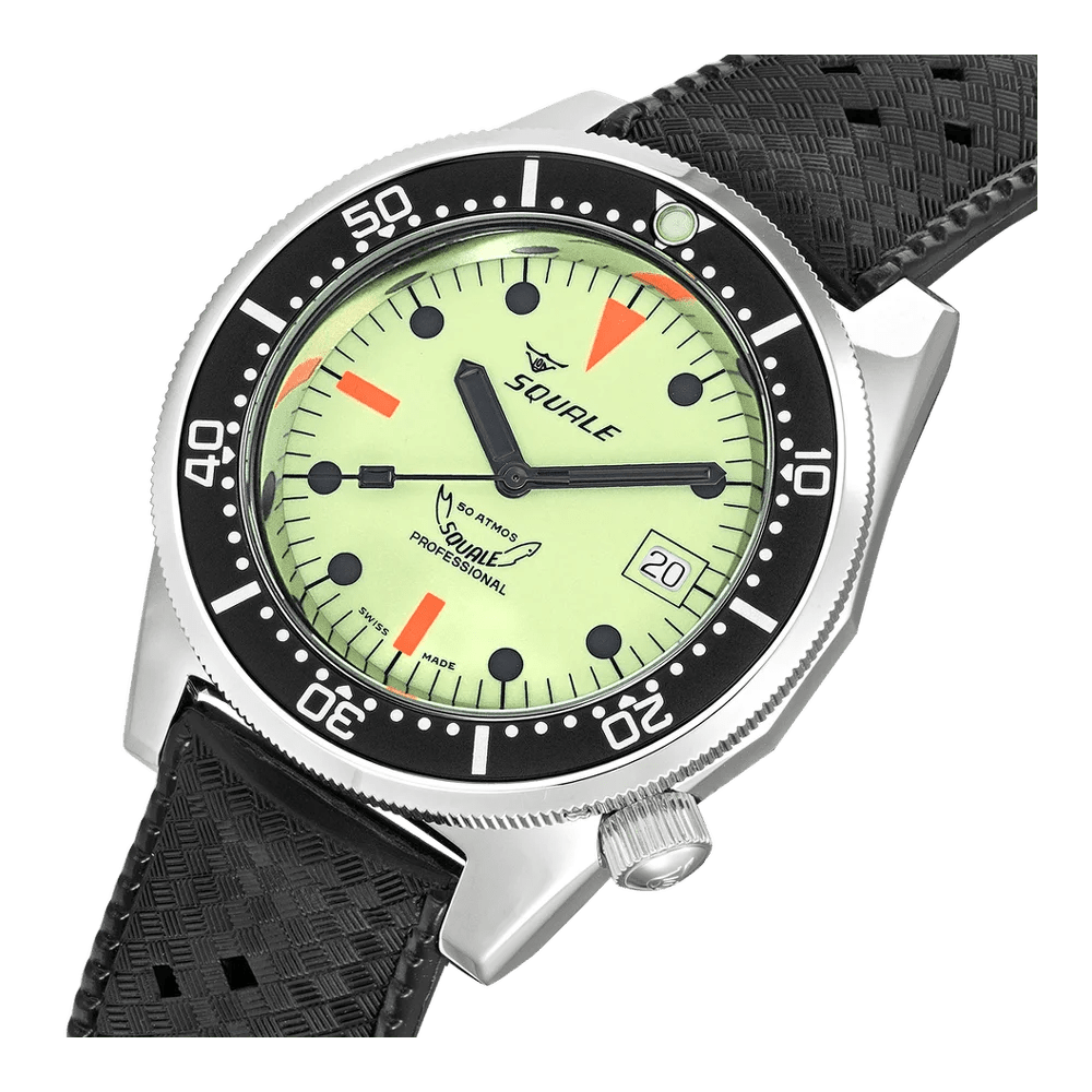 SQUALE SEA 1521 FULL LUMINOUS RUBBER DATE - WATCHH