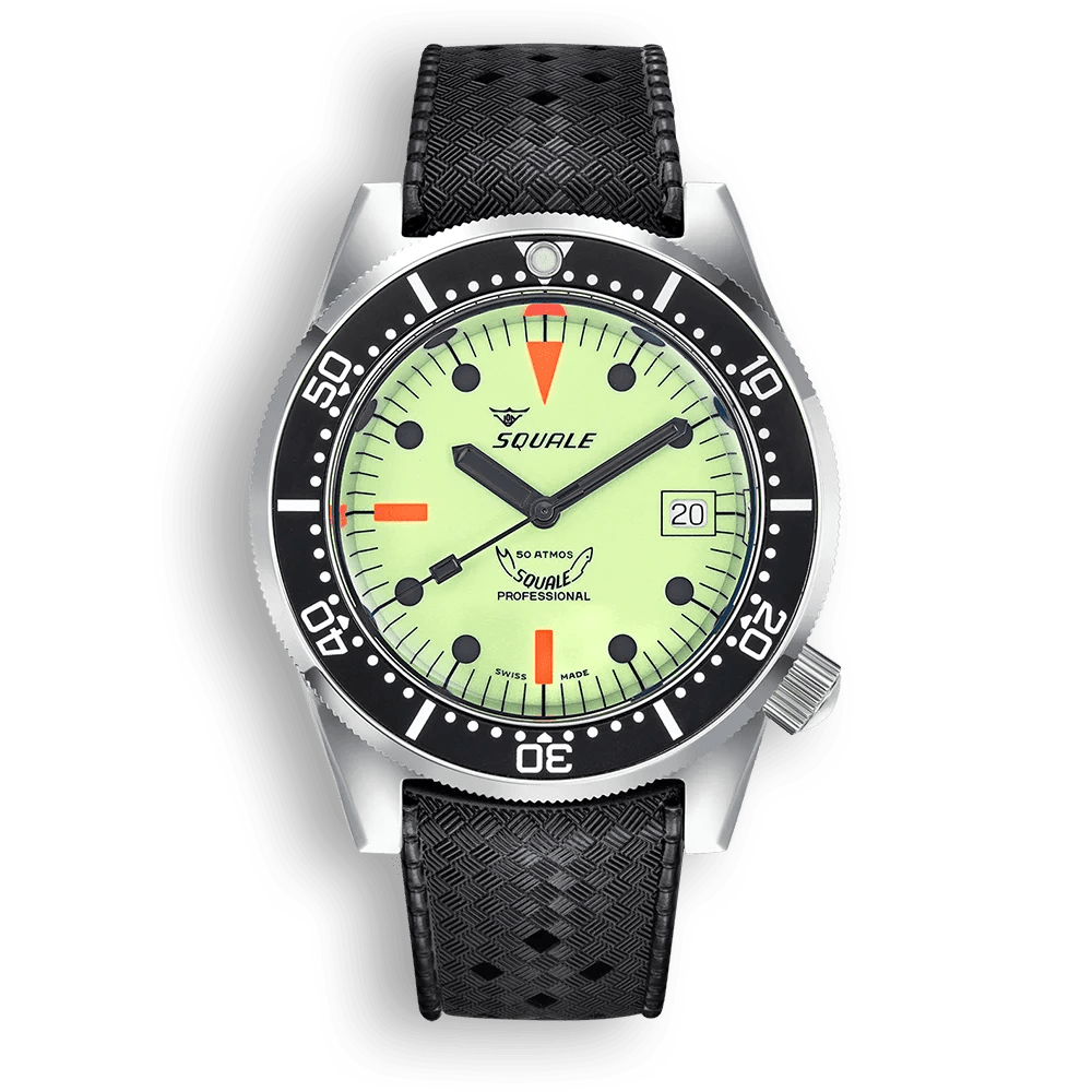 SQUALE SEA 1521 FULL LUMINOUS RUBBER DATE - WATCHH