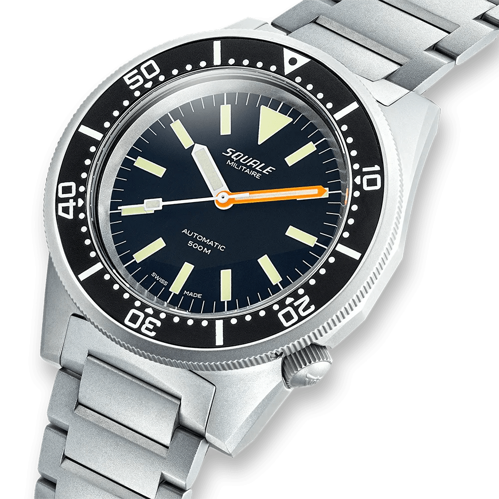 SQUALE SEA 1521 MILITAIRE BLASTED BRACELET - WATCHH