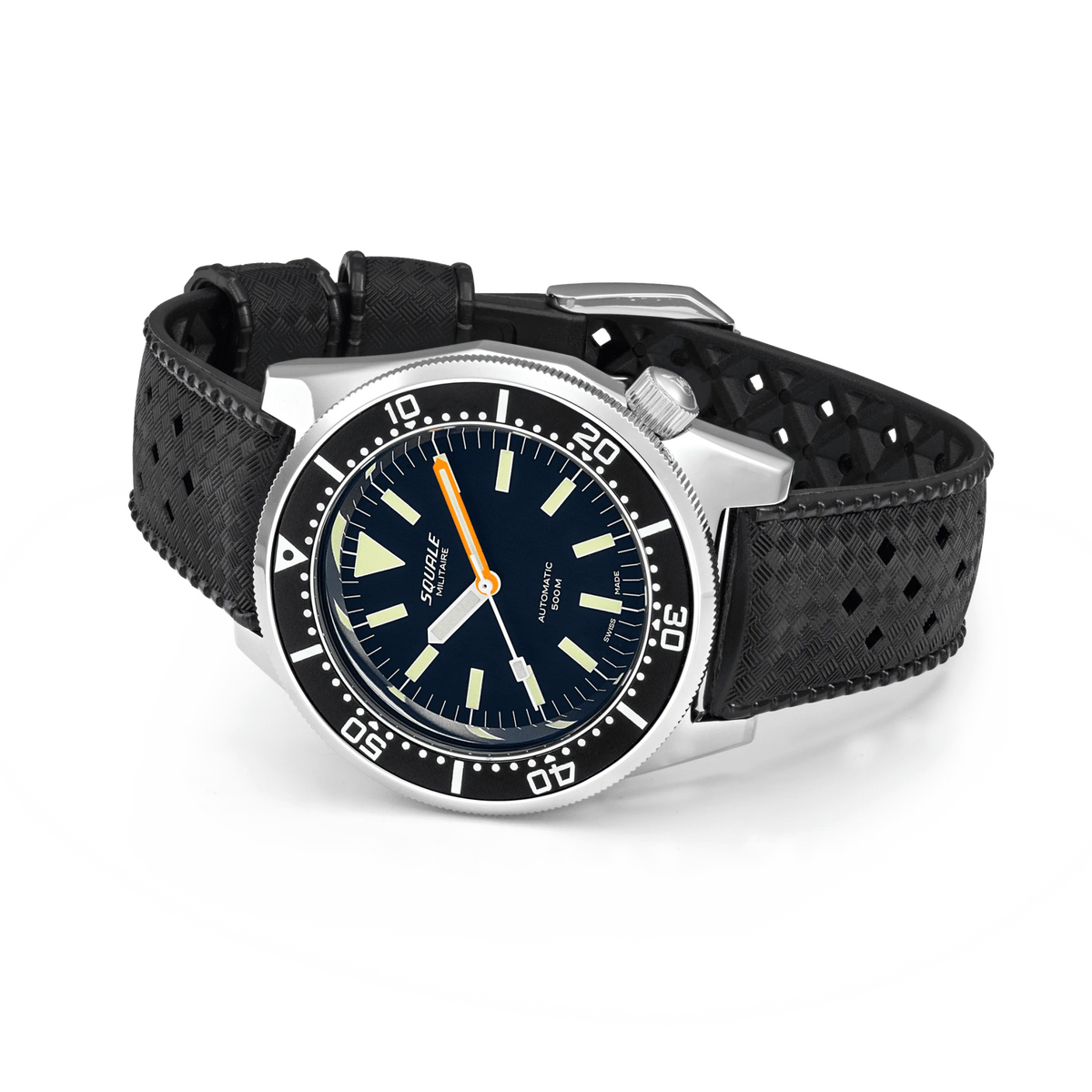 SQUALE SEA 1521 MILITAIRE BLASTED RUBBER - WATCHH