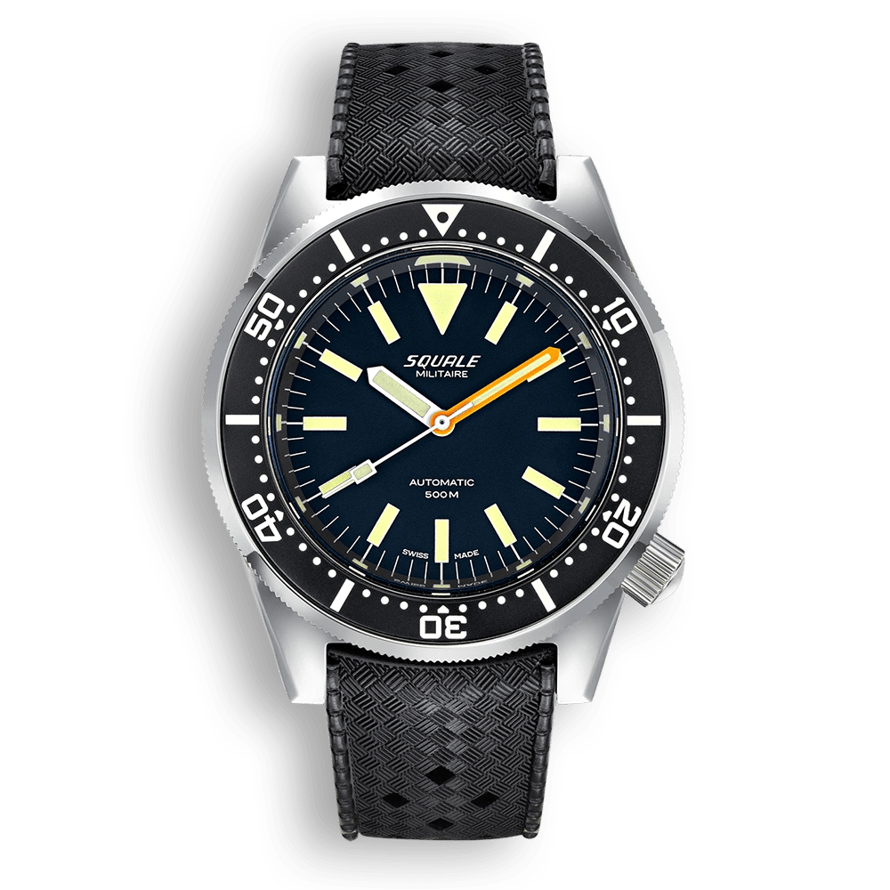 SQUALE SEA 1521 MILITAIRE BLASTED RUBBER - WATCHH