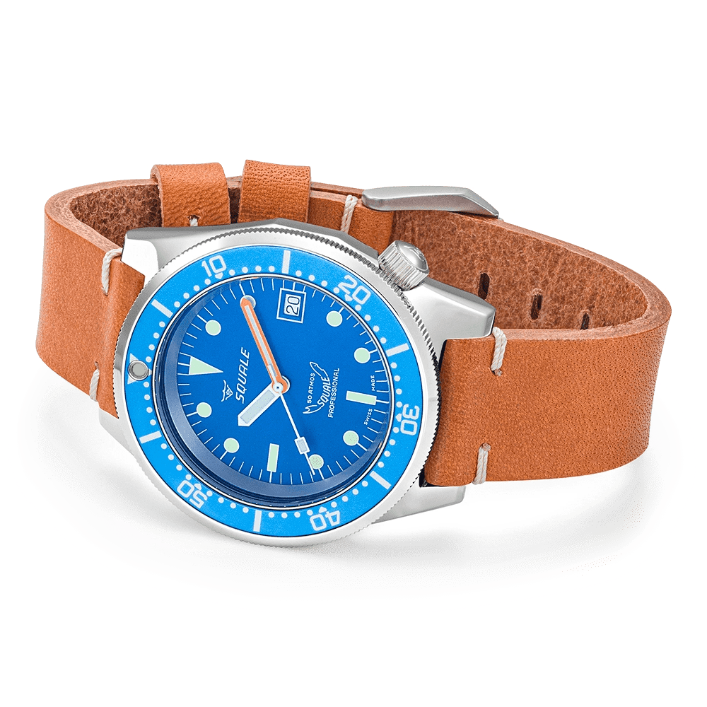 SQUALE SEA 1521 OCEAN LEATHER DATE - WATCHH