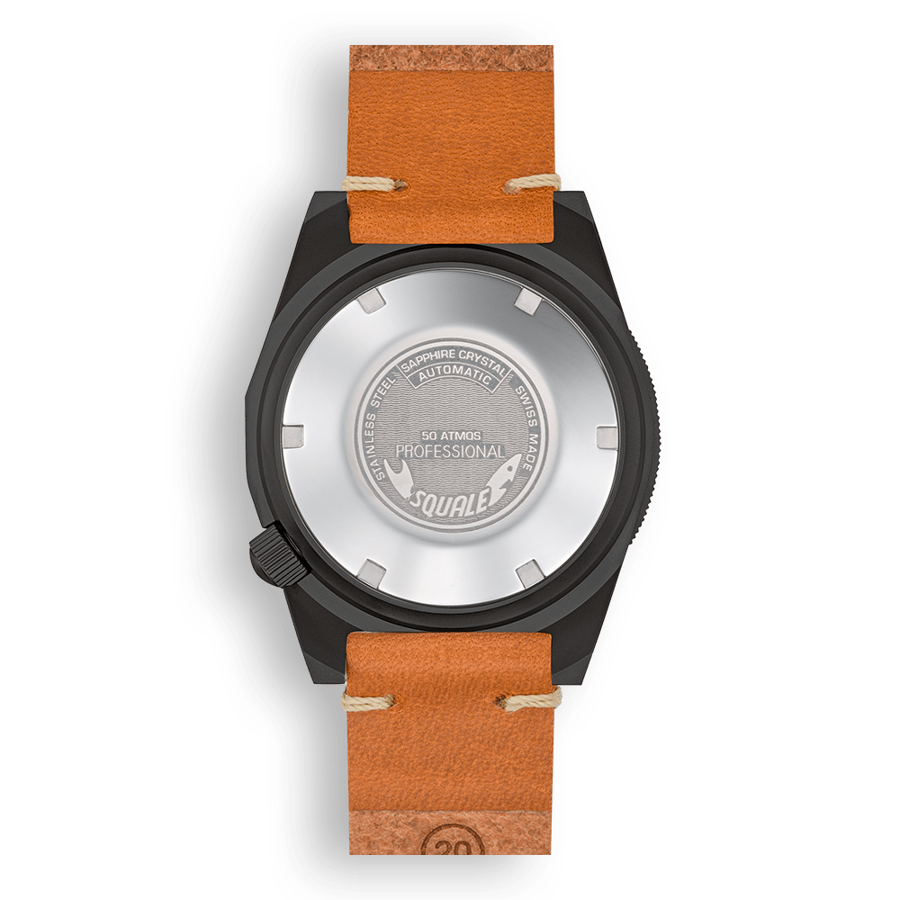 SQUALE SEA 1521 PVD LEATHER DATE - WATCHH
