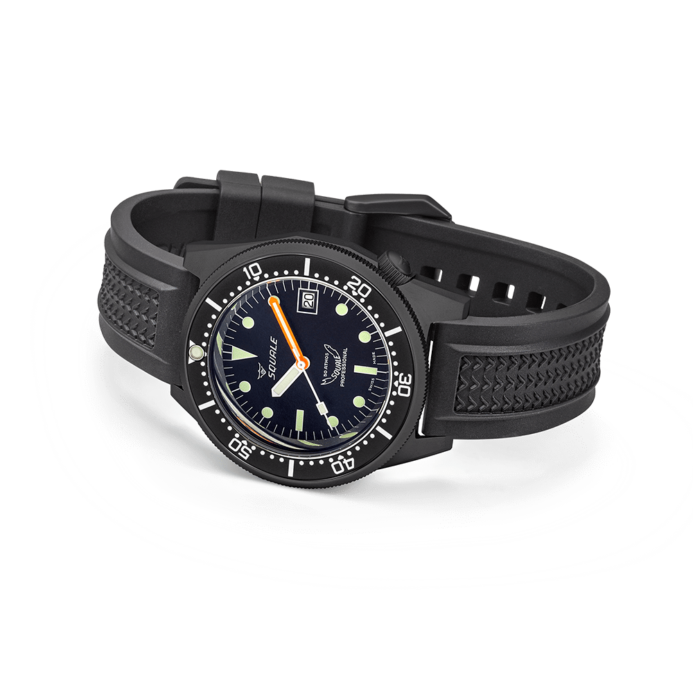 SQUALE SEA 1521 PVD RUBBER DATE - WATCHH