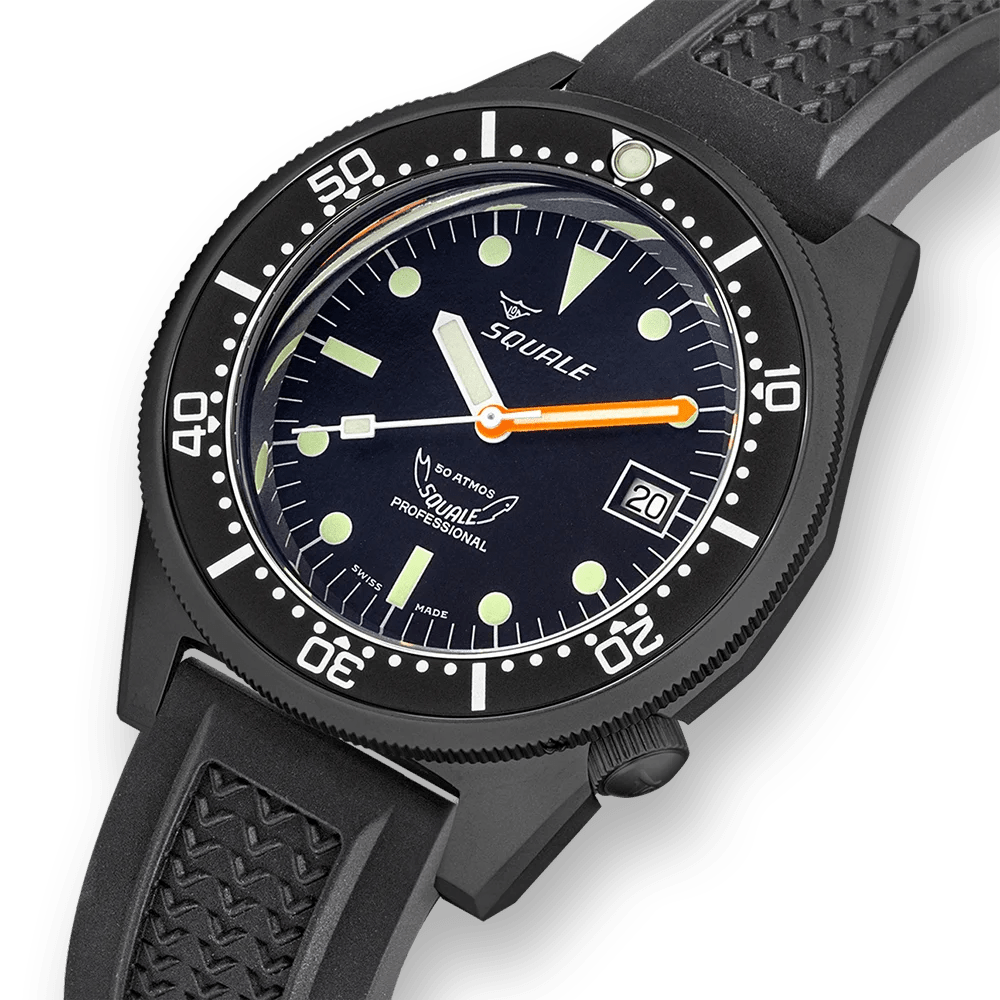 SQUALE SEA 1521 PVD RUBBER DATE - WATCHH