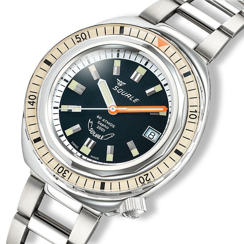 SQUALE SEA 2001 SAND BRACELET DATE - WATCHH