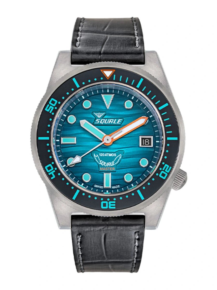 SQUALE SEA MASTER GRAND VERT RUBBER DATE - WATCHH