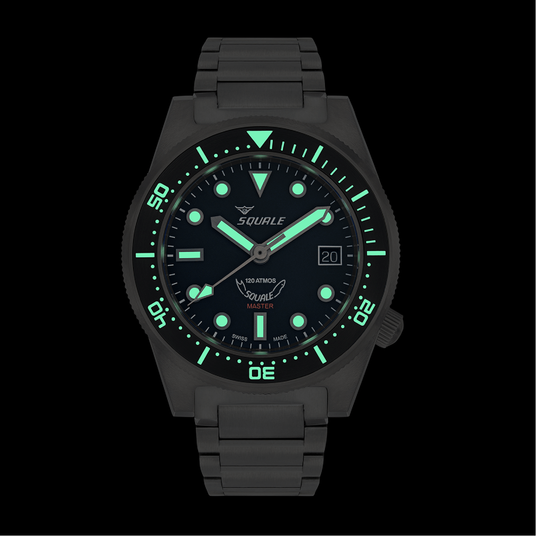 SQUALE SEA MASTER TITANIUM 120 ATM DATE - WATCHH