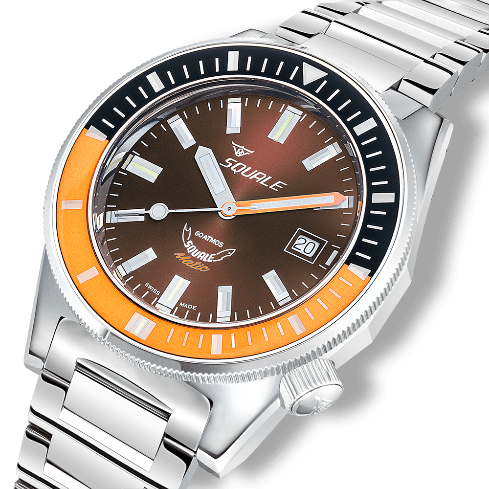 SQUALE SEA MATIC CHOCOLATE BRACELET DATE watch